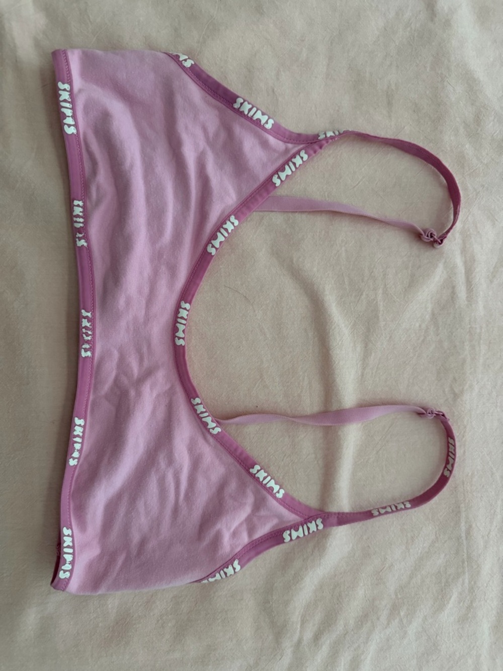 pink skims bra